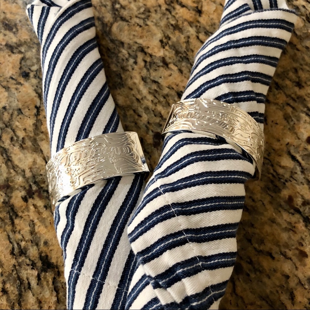 Silver Plated Napkin Rings - Picture 6 of 12